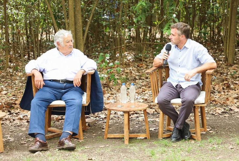 Federico Achval charl con Pepe Mujica en Pilar Hoy lo despidi