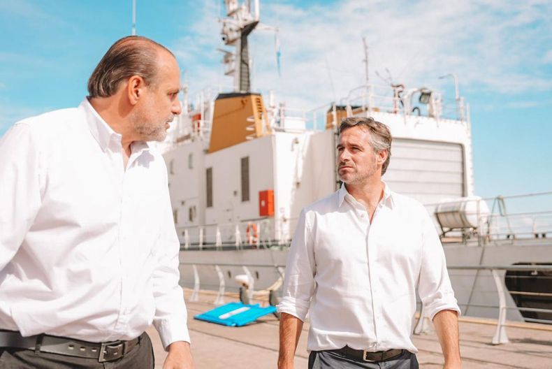 El intendente recorrió el puerto de Bahía Blanca y la Universidad Provincial del Sudoeste.
