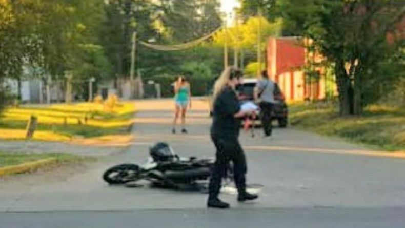 El motociclista de 64 años debió ser trasladado al hospital Sanguinetti..