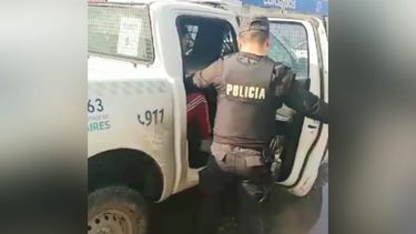 VIOLENTO. El albañil de 24 años al momento de ser detenido.