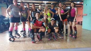 El grupo de Pilar busca clasificar para el torneo nacional de Kangoo Jump que se disputará en noviembre. .