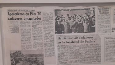 RECORTES. Detalle de la obra de León Ferrari que recuerda el horror de Fátima.