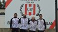 DEBUT. Omar Domínguez (3º) y su CT: Esteban López, Hernán Domínguez y Esteban Rúa. DEBUT. Omar Domínguez (3º) y su CT: Esteban López, Hernán Domínguez y Esteban Rúa.