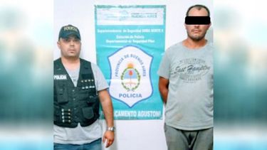PRESO. El acusado, de 40 años, fue detenido esta tarde en Agustoni..