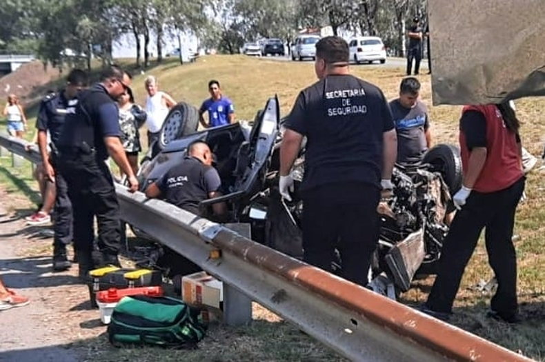 El accidente ocurrió en el kilómetro 47,5 de Panamericana. Foto @pilaradiario.