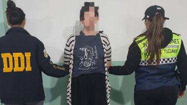 La mujer detenida en Tucumán.