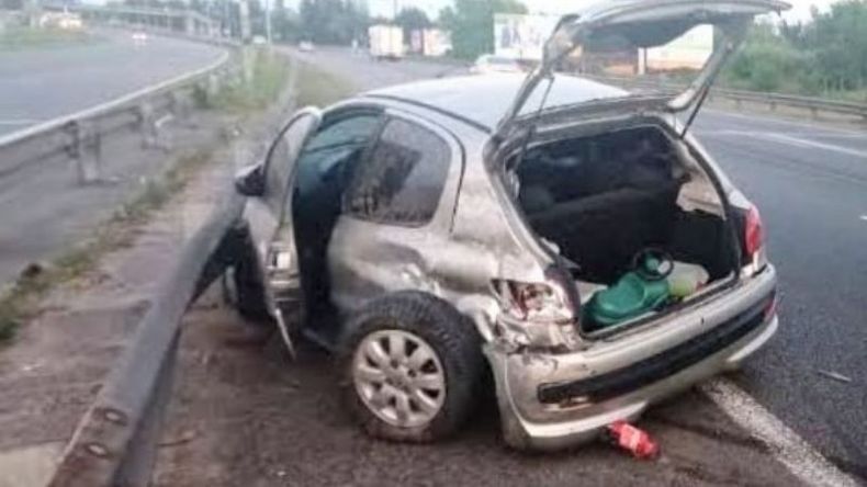 El accidente se produjo a la altura del Km. 45,200 de la Panamericana. Foto @juancaimpacto.