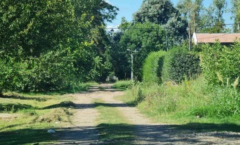 La zona en la que cayó muerto el presunto ladrón.