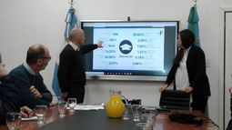 Ducoté, Ponsone y Martignone presentaron el proyecto..