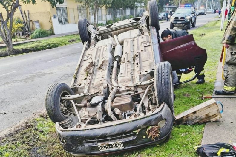 El accidente ocurrió sobre la calle Oliden, en el barrio La Loma de Del Viso.&nbsp;