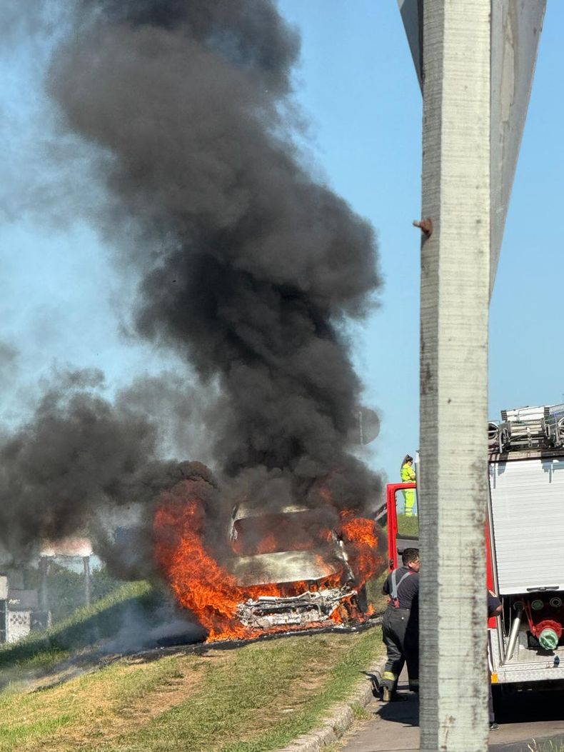 El incendio se registró en el kilómetro 46 de la Panamericana.&nbsp;