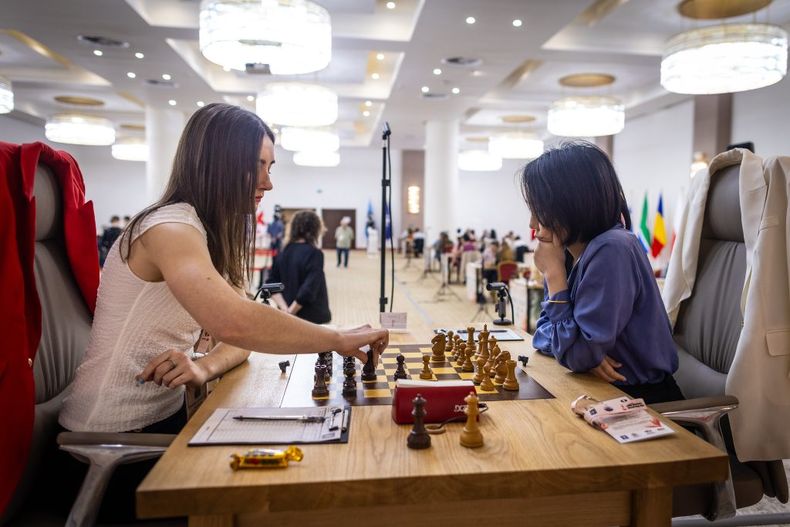 Candela Francisco en su batalla ante Lei (3º del ranking mundial).