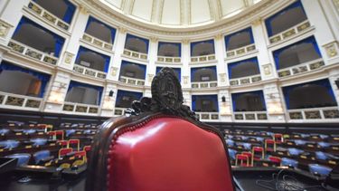 SIN QUÓRUM. El recinto de la Cámara de Diputados bonaerense, vacío.
