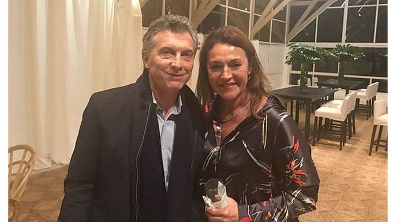 CANDIDATA. Campagnoli estuvo con Macri, el sábado, en la quinta de Olivos..