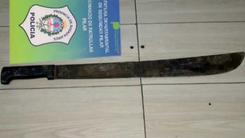 El arma utilizada por el agresor..
