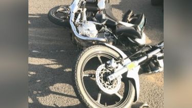 El motociclista herido fue trasladado al Hospital Central de Pilar.&nbsp;