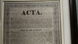 La Dirección de Aduanas recuperó un acta de la Independencia