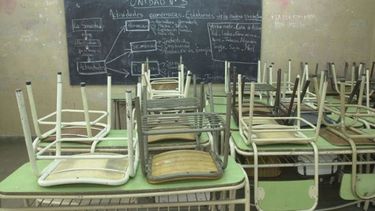 SIN ACUERDO. Por cuarto día, las aulas volverán a estar vacías..