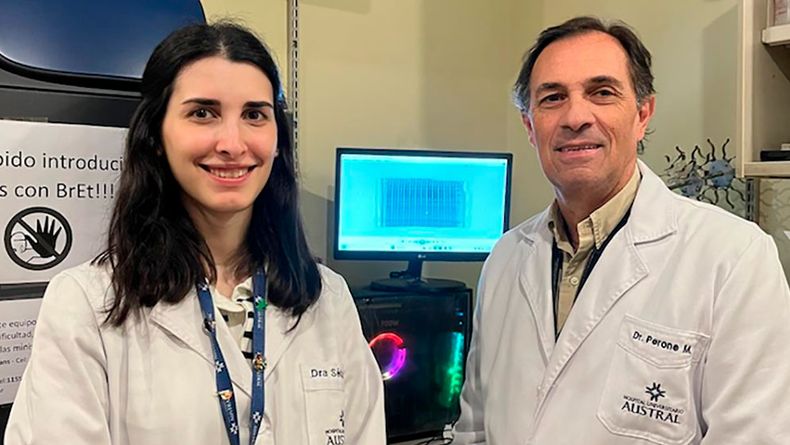 Carolina Setula y Marcelo Perone, líderes del paper sobre diabetes elaborado por el equipo Conicet-Austral.