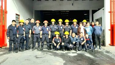 los bomberos de derqui celebraron su dia