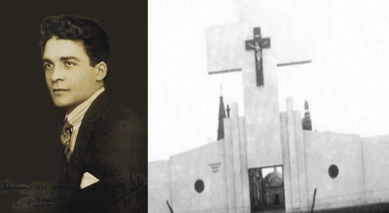 Francisco Salamone hizo la fachada del cementerio de Pilar, pero años más tarde la cruz fue demolida sin mayores explicaciones.