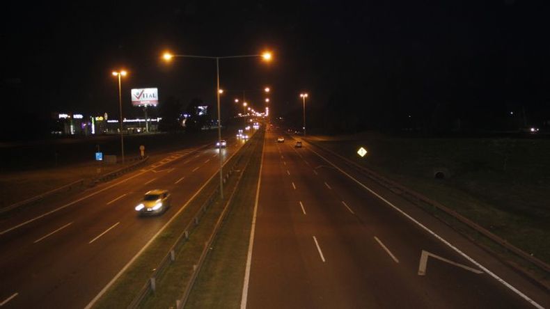 Panamericana con tránsito casi nulo..