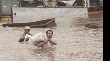 Abril de 2012, la última gran lluvia con inundaciones en Pilar..