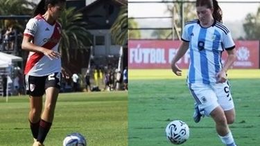 SUEÑO. Ludueña jugó el Sudamericano Sub 17 de Chile. Paz viene de jugar el Sub 17 en Paraguay.