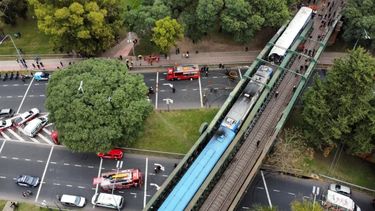 El choque del tren San Martín se produjo en cercanías de la estación Palermo.