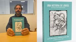 El pilarense Silvano Pascuzzo con su nuevo libro.