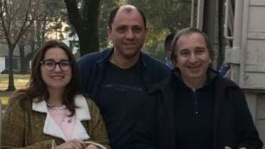Marcelo López, entre Jesica Bortule y Fernando D´Auría..