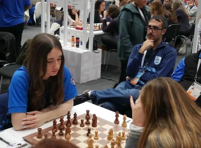 Francisco en plena competencia.