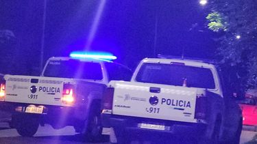 La policía en el lugar del hecho.