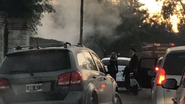 Principio de incendio en un colegio