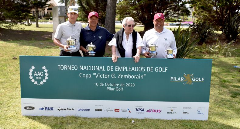 El Torneo Nacional de Empleados de Golf y sus ganadores en Pilar.