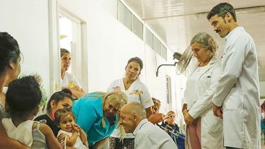 RECORRIDA POR EL FALCÓN. Primera actividad de Sieling (der.)..