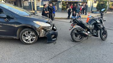 El accidente se produjo en la esquina de la Avenida Tomás Márquez y Martitegui.