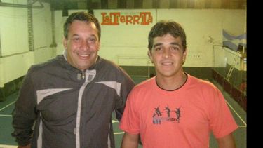 Franco Coronel, actual presidente de la entidad junto a Adrián Ibarra, quien integra la misma..