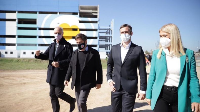 Achával fue el anfitrión, acompañado por Kicillof, Magario y Gollán..