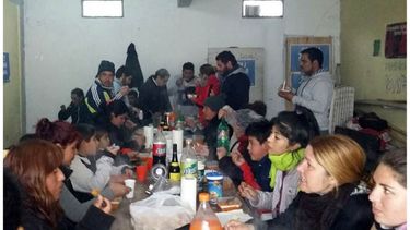 HAMBRE. El Movimiento Evita describió una situación social dura..
