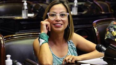 A FAVOR. Cáceres, el día que se votó en el Congreso la despenalización del aborto. .