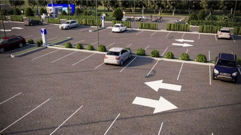 ESTACIONAMIENTO. La playa estará terminada después de vacaciones de invierno. .