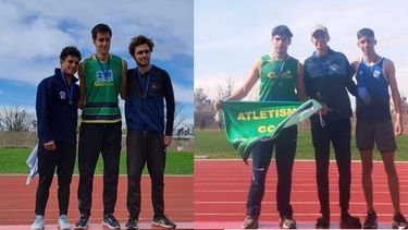 Silver Peralta y Daniel Luna en los podios del Campeonato Provincial U23.