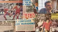 Parte de la invaluable colección de recortes que aún conserva Fabián Mazzei.