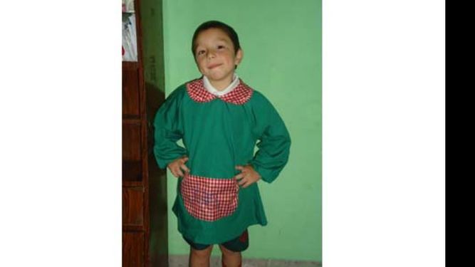 El primer día de clases de Ian, en el Jardín del colegio San José de Pilar..
