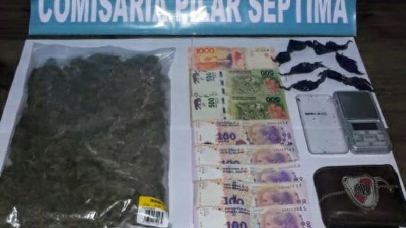 Los detenidos transportaban 600 gramos de marihuana. .