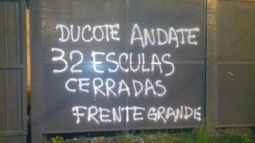 CAMPAÑA. Salud y escuelas, los ejes de la campaña de pintadas..