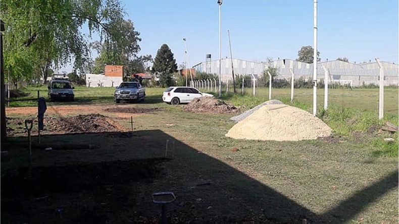 MANOS A LA OBRA. El predio de la Villa Verde cambiará su fachada..
