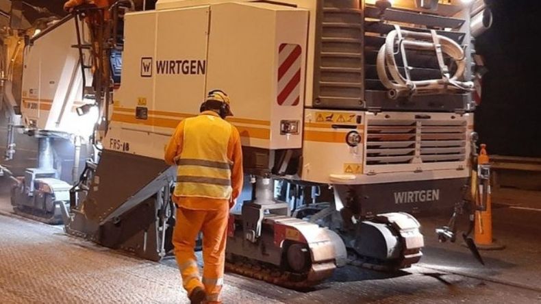 EN OBRA. Los trabajos alcanzan toda la traza y aún restan varias semanas. .