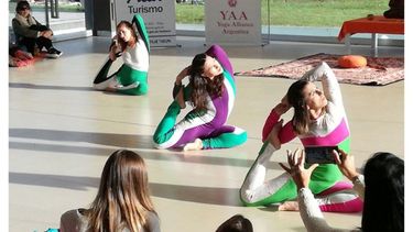 PILAR OM. Día del Yoga celebrado ayer en Espacio Pilar. .